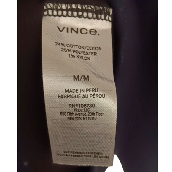 Vince Men's Crewneck Sweater Heathered Blue Size Medium - Picture 4 of 4